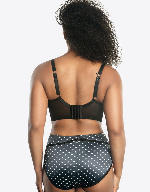 Parfait Charlotte High Waist Brief Black Dot