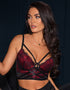 Pour Moi After Hours Padded Longline Bra Red/Black
