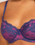 Pour Moi Amour Underwired Non Padded Bra Blue/Pink