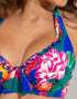 Pour Moi Antigua Halter Bikini Top Blue Floral