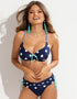 Pour Moi Beach House Bikini Top Navy/White/Aqua