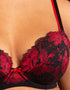 Pour Moi Decadence Lightly Padded Bra Red/Black