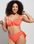 Pour Moi Getaway Fold Tie Bikini Brief Coral