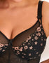 Pour Moi Gigi Longline Bra Black/Rose Gold