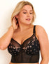 Pour Moi Gigi Longline Bra Black/Rose Gold