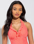 Pour Moi Hot Spots Underwired Tankini Top Coral