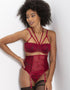 Pour Moi Hush Half Cup Bra Ruby Red
