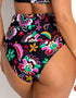 Pour Moi Sunshine High Waist Control Bikini Brief Black Multi