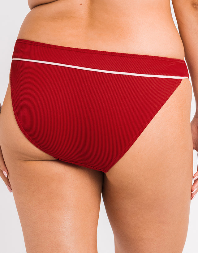 Curvy Kate Poolside Classic Bikini Brief Pink/Red