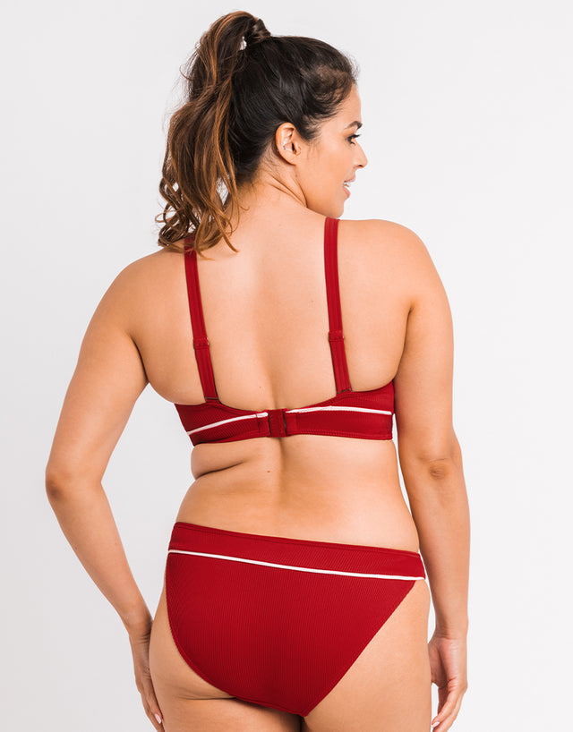 Curvy Kate Poolside Classic Bikini Brief Pink/Red