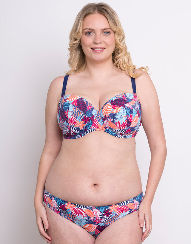 Flirtelle Antigua Reef Classic Bikini Brief Navy Print