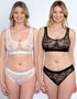 Rougette By Tutti Rouge Bralette 2 Pack Black/White