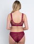 Rougette By Tutti Rouge Lace Brazilian Brief 2 Pack Blush/Wine