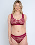 Rougette By Tutti Rouge Lace Bralette 2 Pack Blush/Wine