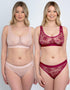 Rougette By Tutti Rouge Lace Bralette 2 Pack Blush/Wine