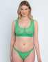 Rougette By Tutti Rouge Recycled Mesh Bralette 2 Pack Green/Black