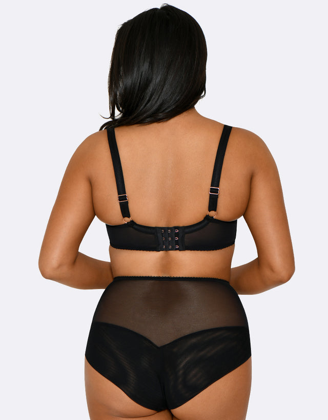Scantilly by Curvy Kate Brazen Half Cup Bra Black