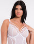 Scantilly Fascinate Plunge Basque White