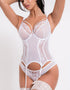 Scantilly Fascinate Plunge Basque White