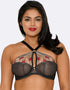 Scantilly by Curvy Kate Heart Throb Plunge Bra Black/Red