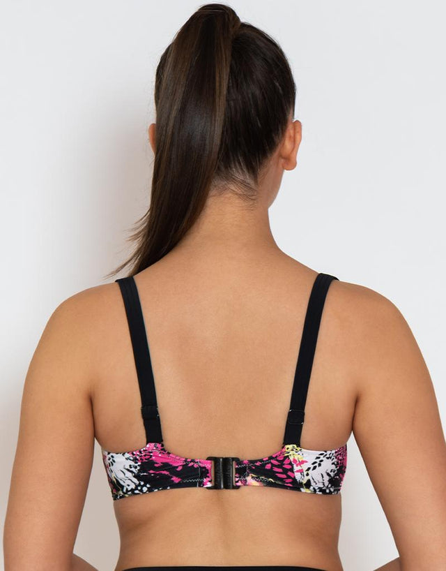 Curvy Kate Sea Leopard Balcony Bikini Top Print Mix