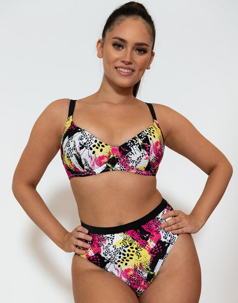 Curvy Kate Sea Leopard Balcony Bikini Top Print Mix – Brastop US