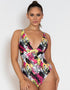 Curvy Kate Sea Leopard Non Wired Plunge Swimsuit Print Mix