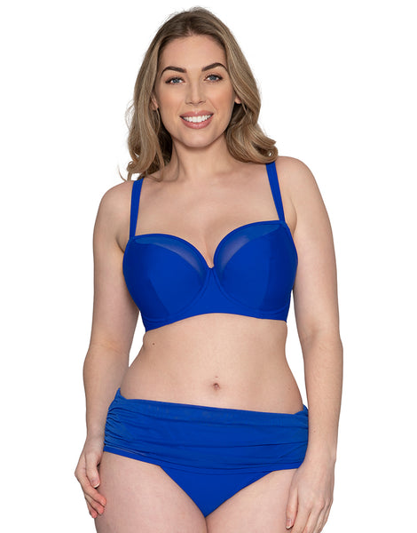 Curvy Kate Sheer Class High Waist Bikini Brief Turquoise – Uplifting, LLC