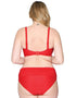 Curvy Kate Sheer Class Padded Balcony Bikini Top Red