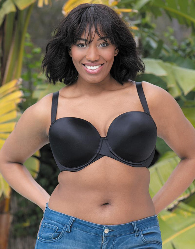 Curvy Kate Smoothie T-Shirt Balcony Moulded Bra Black