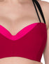 Curvy Kate Subtropic Padded Balcony Bikini Top Cherry Red/Pink
