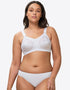 Buy TriumphWomens Doreen Bra Size 44F in White Lace Non-Padded Non