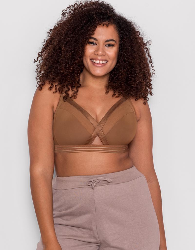 Final Sale Plus Size Bralette in Red – Chic And Curvy