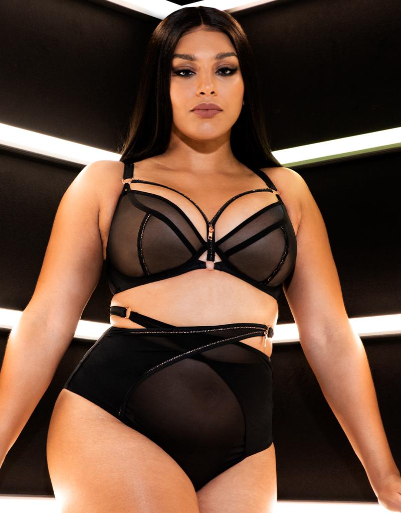 Scantilly Curvy Kate Unzipped High Waist Brief Black – Brastop US