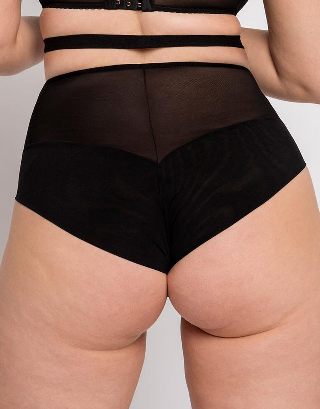 Scantilly Unzipped High Waist Brief Black