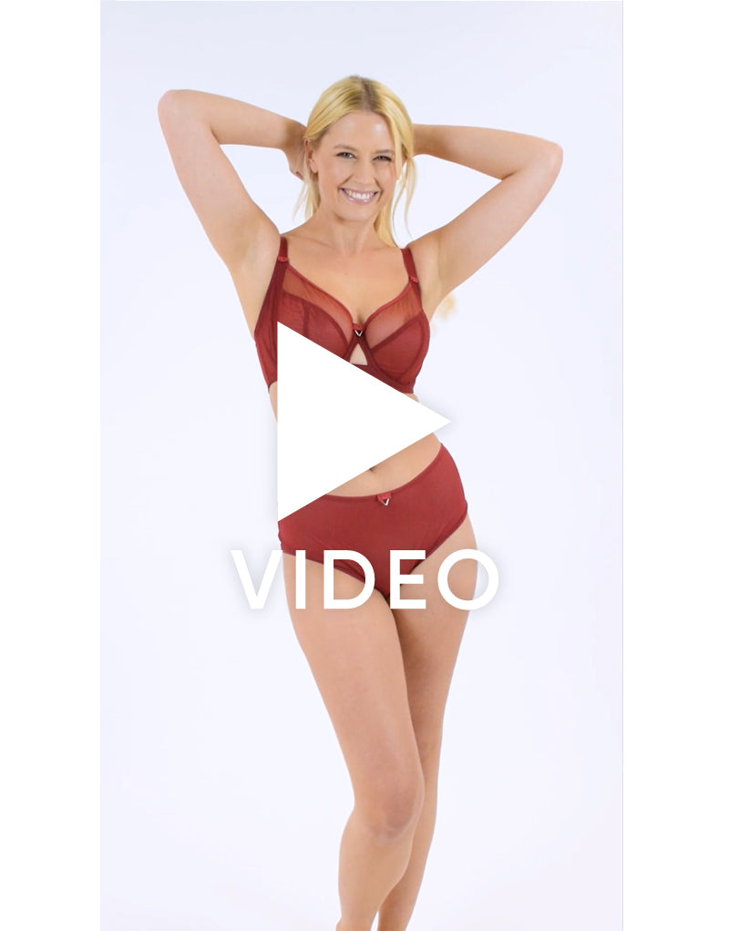 Get the full 360 view of our Curvy Kate Victory Balcony Bra Claret