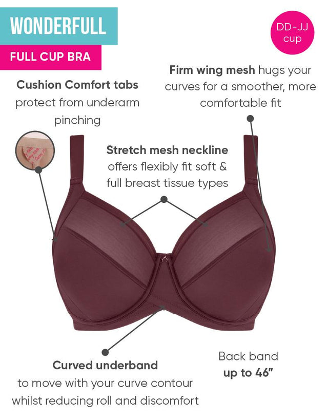 Curvy Kate WonderFull Full Cup Bra Auburn
